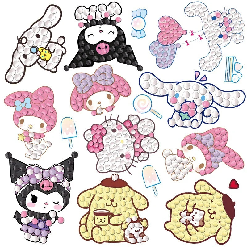 Children's DIY free stick cartoon diamond painting
