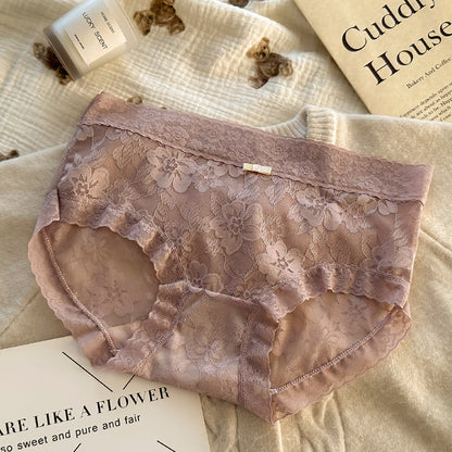 5PCS Women's Soft Lace Panties