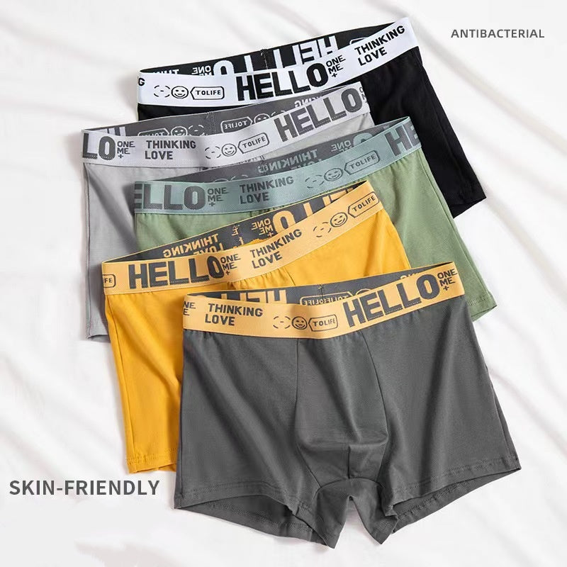 5-Pack Men's Comfortable Cotton Boxer Briefs