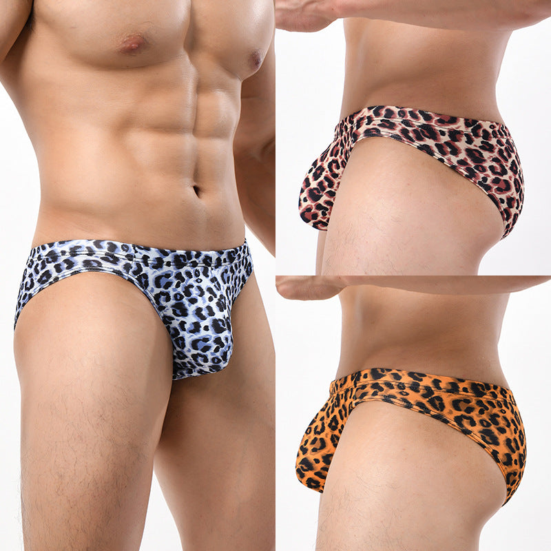 3-Pack Men's Leopard Print Briefs