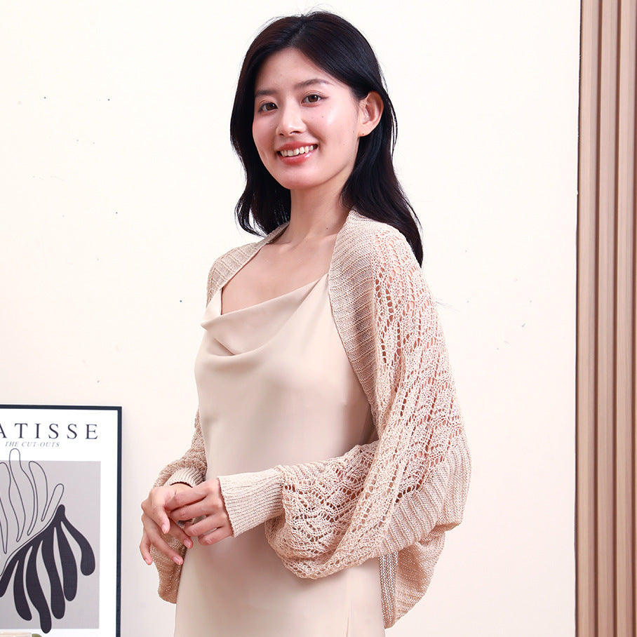 Women’s Summer Lightweight Breathable Sun Protection Shawl – Loose Fit Cover-Up