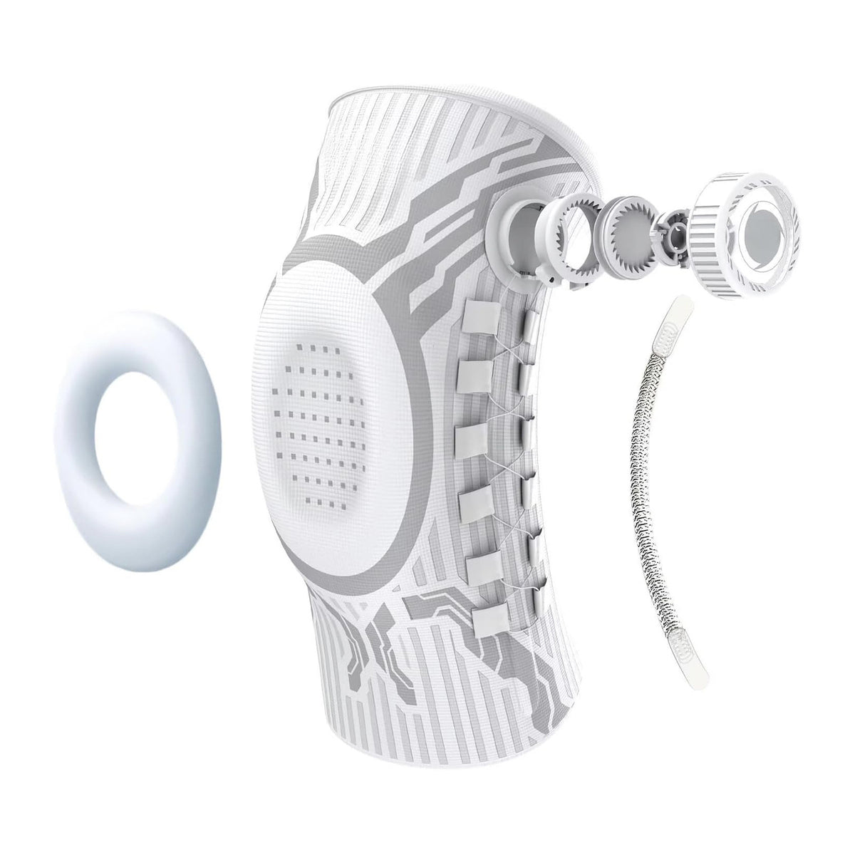 Compression Knob-type Knee Brace - Spring-supported Silicone Shock Absorber