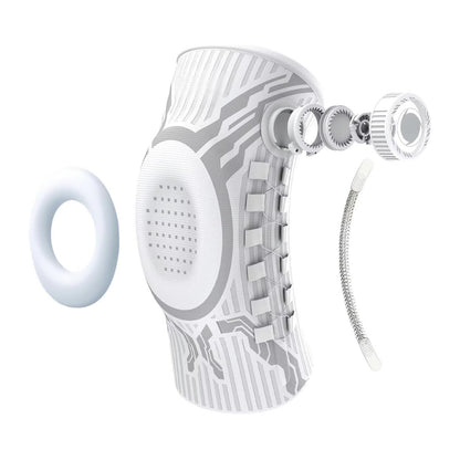 Compression Knob-type Knee Brace - Spring-supported Silicone Shock Absorber