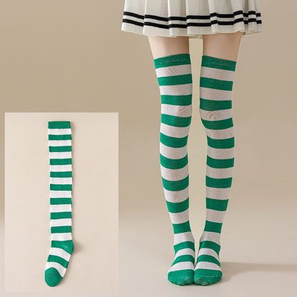 Striped JK Over-the-Knee Socks