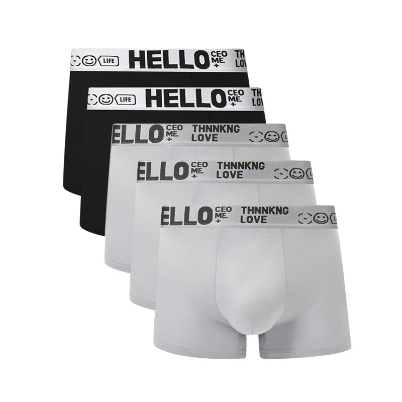 5-Pack Men's Comfortable Cotton Boxer Briefs