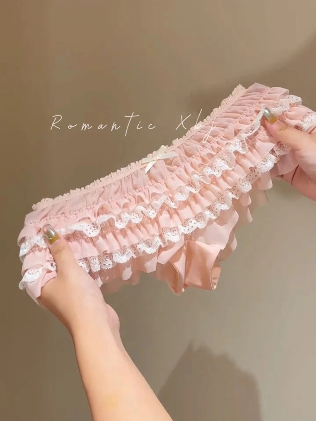 Women's Japanese-Style Cute Layered Ruffle Lace Panties