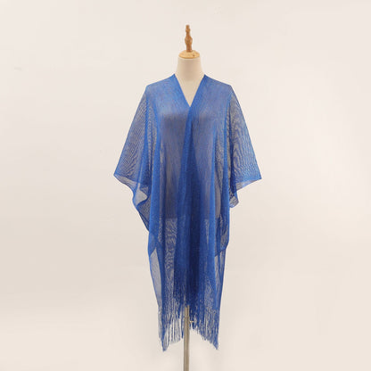Shimmer Fringe Beach Cover-Up