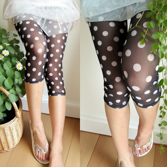 Women's lightweight printed mesh leggings