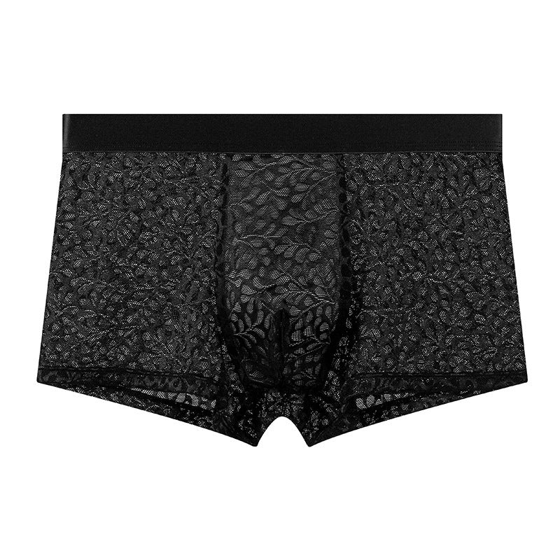 Men’s European-Style Luxury Ice Silk Boxer Briefs – Ultra-Thin, Breathable & Lightweight