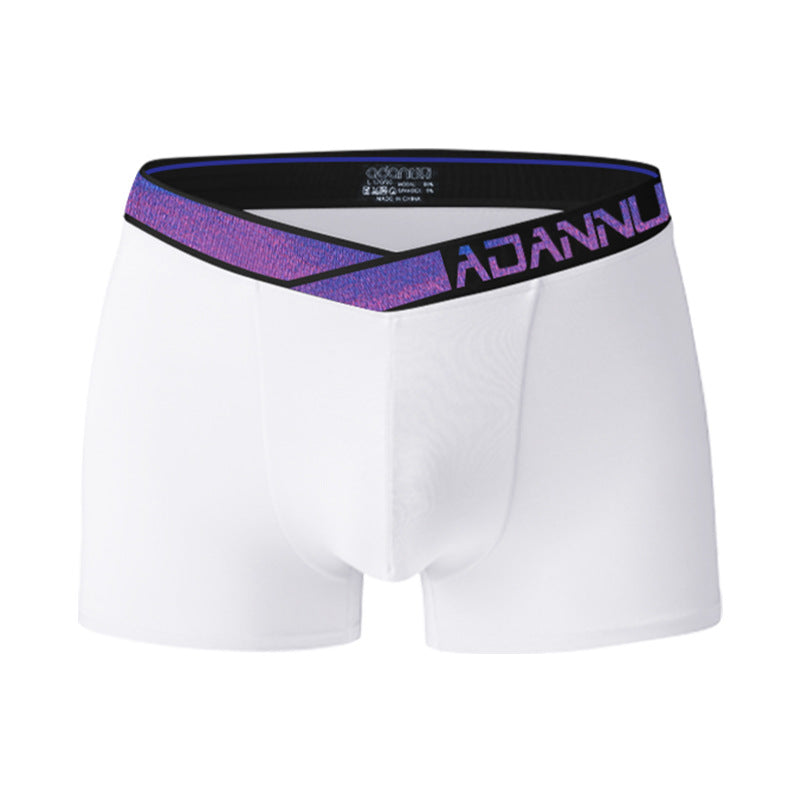Premium Men's Modal Athletic Boxer Briefs with Asymmetrical Waistband