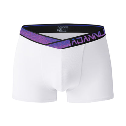 Premium Men's Modal Athletic Boxer Briefs with Asymmetrical Waistband