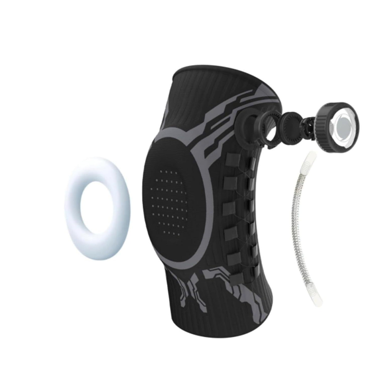 Compression Knob-type Knee Brace - Spring-supported Silicone Shock Absorber