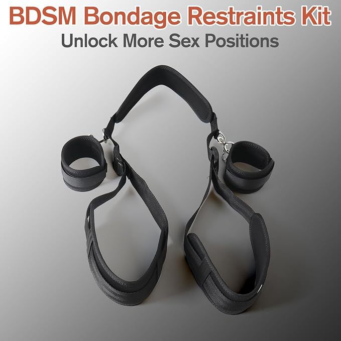 Leg-spreading strap set