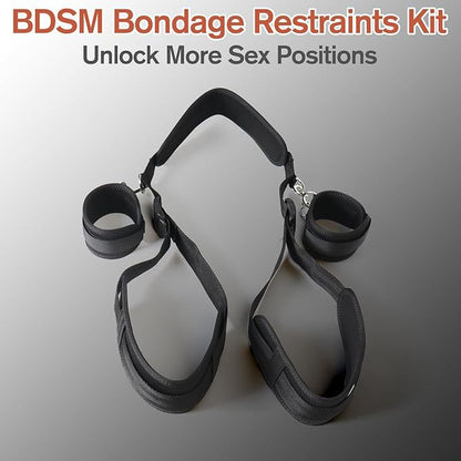 Leg-spreading strap set