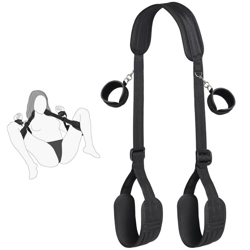 Leg-spreading strap set