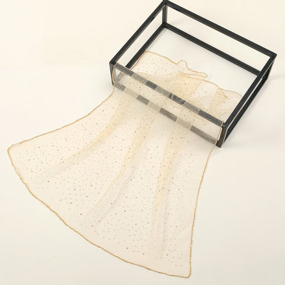 Women's 80cm Rhinestone Square Scarf – Elegant & Fashionable Silk-Like Scarf