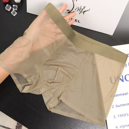 Men’s Ice Silk Boxer Briefs – Ultra-Soft Second-Skin Feel Underwear
