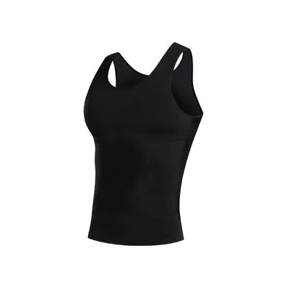 3rd Generation Men's Tummy Control Shapewear Tank Top – Chest Compression, Slimming & Breathable Invisible Vest
