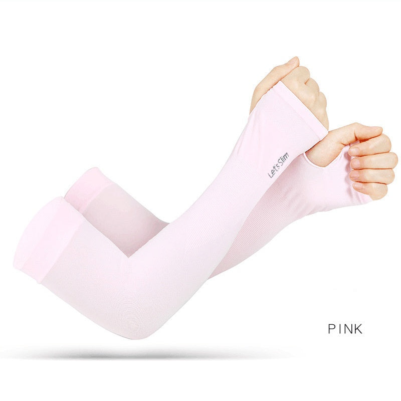 Unisex UPF 50+ sun protection UV arm sleeves