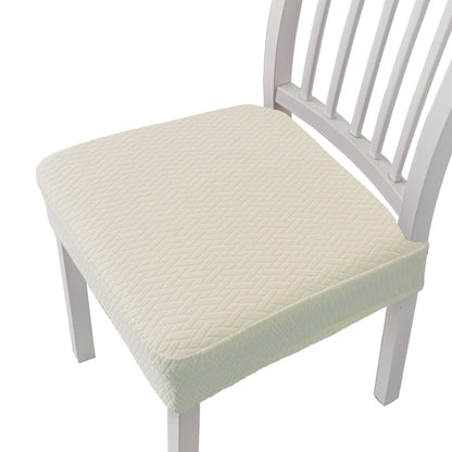 Jacquard Stretch Chair Seat Cover – Elastic Dining Chair Cushion Slipcover