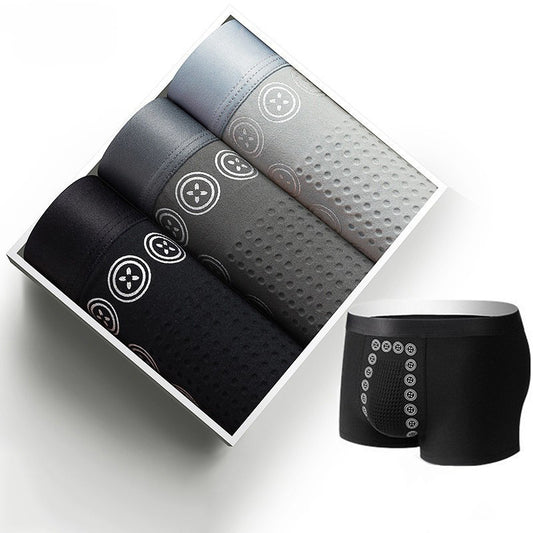 3-Piece Men's Magnetic Therapy Massage Breathable Underwear