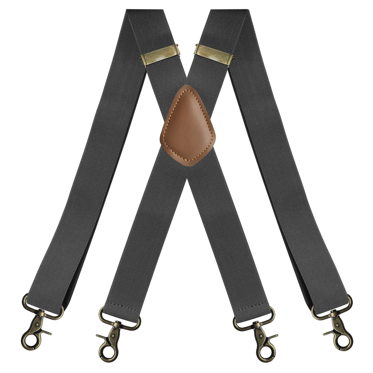 High Quality——Men's X-Back Suspenders with Hook Clips
