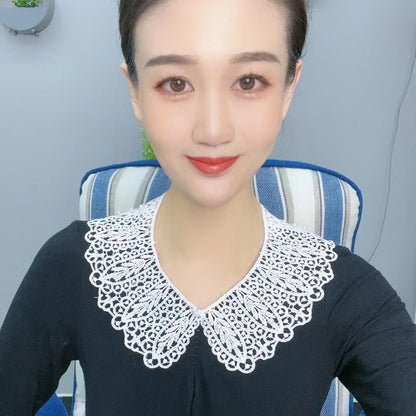 3 Packs——Korean-Style Faux Pearl Lace Collar – Decorative Detachable Collar