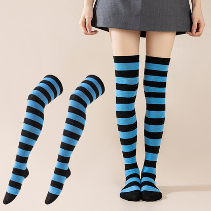 Striped JK Over-the-Knee Socks