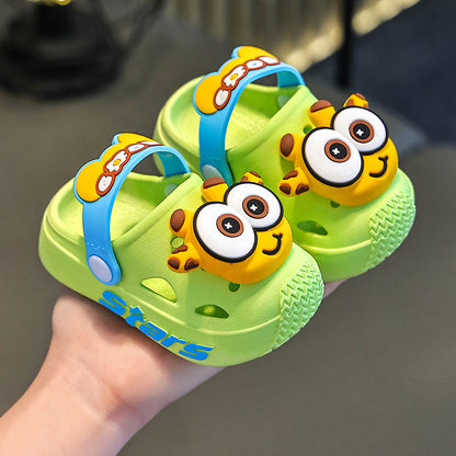 Kids’ Cute Cartoon Deer Clogs – 2-in-1 Slippers & Sandals
