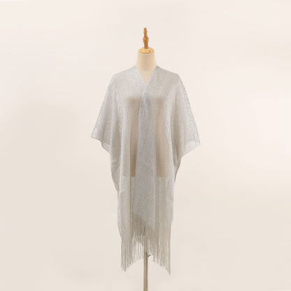 Shimmer Fringe Beach Cover-Up