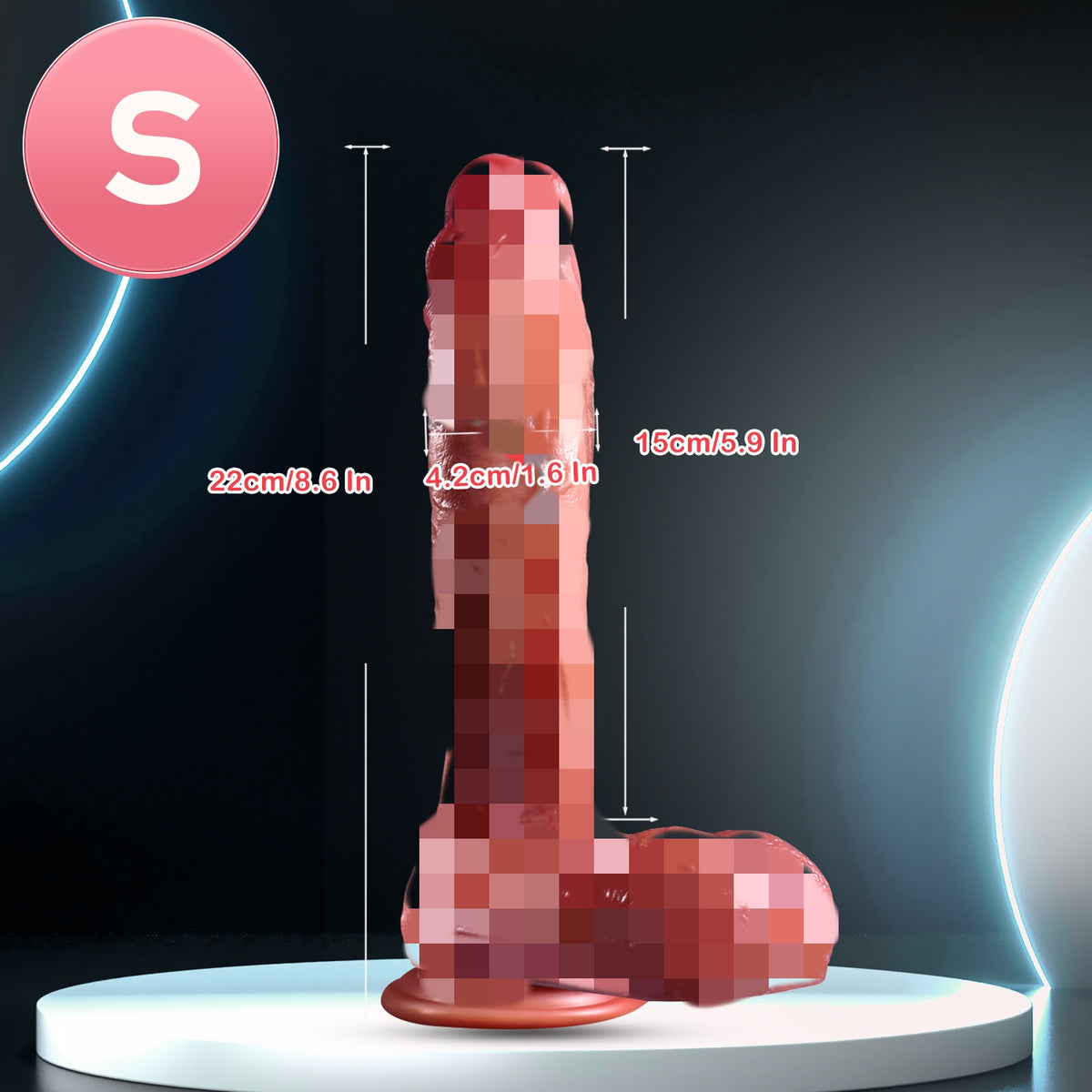 Custom-made—high-quality flesh-toned ornament.