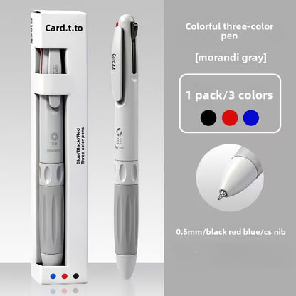 3-color retractable gel pen, 0.5mm
