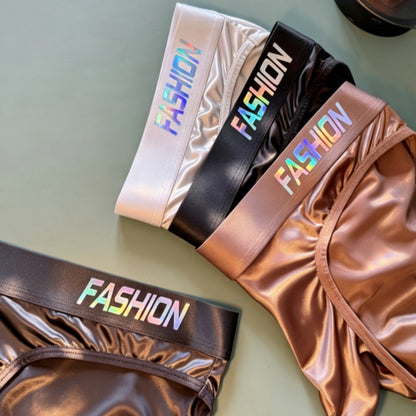 Men's Low-rise Wide Satin Glossy Silky Underwear