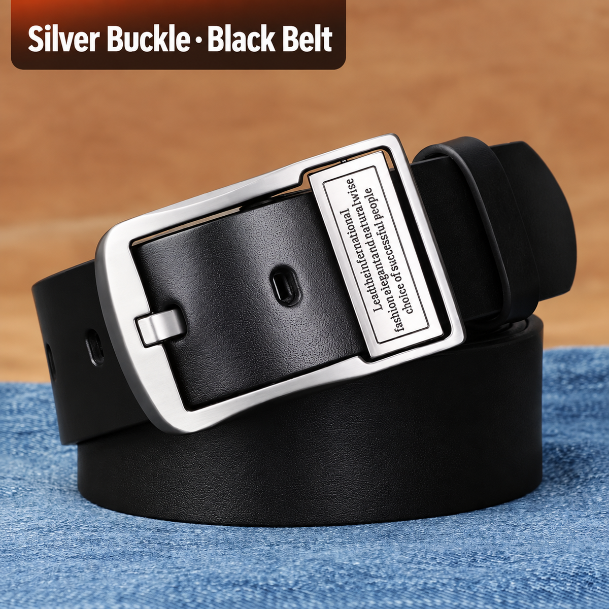 Men’s Vintage Alloy Buckle Belt