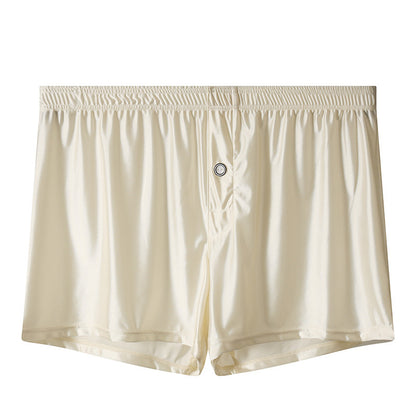Men's Cool Plus Size Satin Cropped Pants