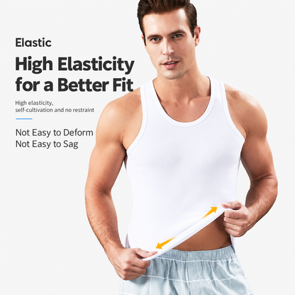 Men’s 100% Cotton Athletic Sleeveless Tank Top