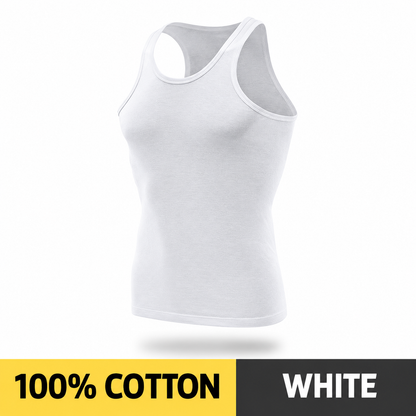 Men’s 100% Cotton Athletic Sleeveless Tank Top