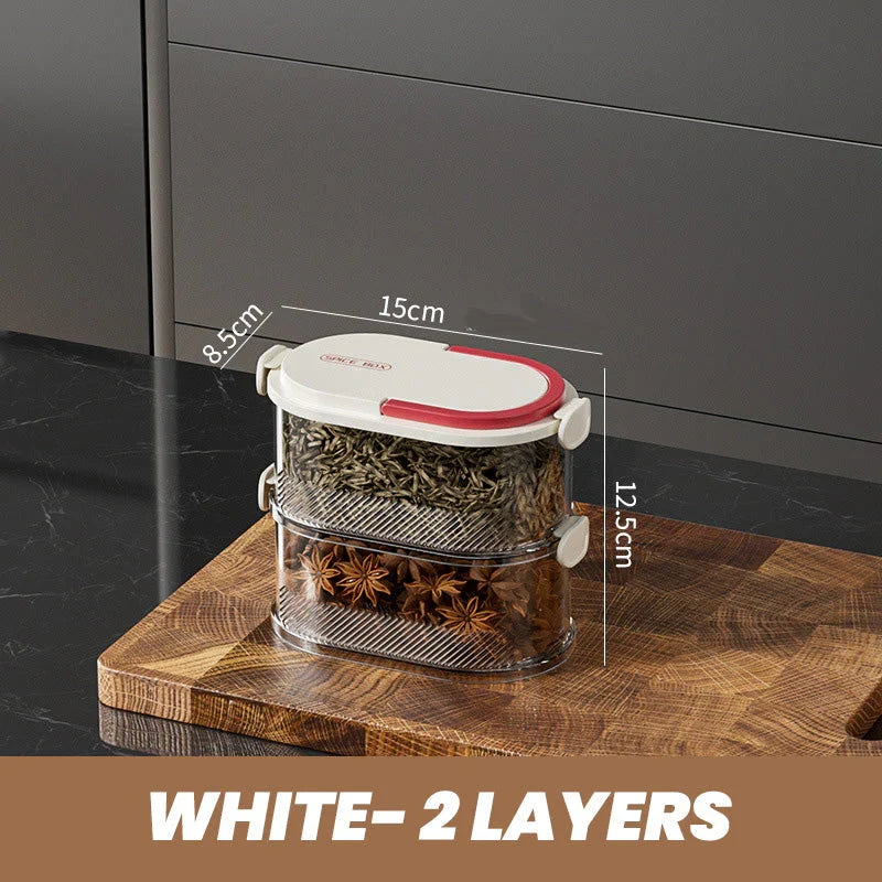 Multi-Layer Sealed Spice Organizer Set