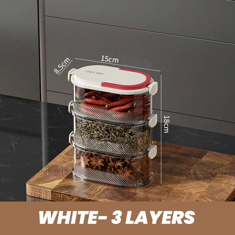 Multi-Layer Sealed Spice Organizer Set