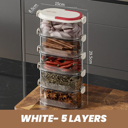Multi-Layer Sealed Spice Organizer Set