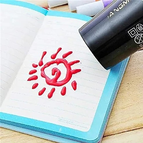 6pcs Puffy Magic Crayons
