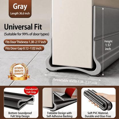 Triple Seal Under-Door Draft Stopper