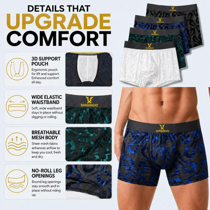Men's Breathable Mesh Boxer Briefs