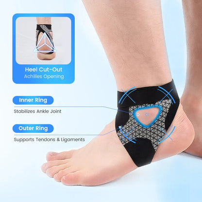 Professional Ankle Support Sports Bandage, Ankle Protector Sleeve，Adjustable elastic ankle strap