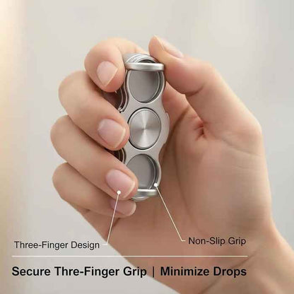 📱Dual-Ring Finger Holder – 360° Swivel & Fold, Strong Clip for Phones