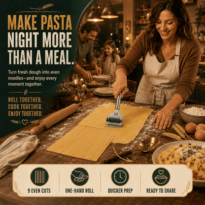 Stainless steel nine-wheel roller noodle cutter