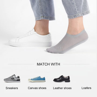 5-pack of ultra-thin, non-slip, invisible socks
