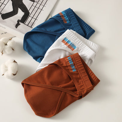 Skin-friendly Men's low-rise Breathable Large-pouch Briefs