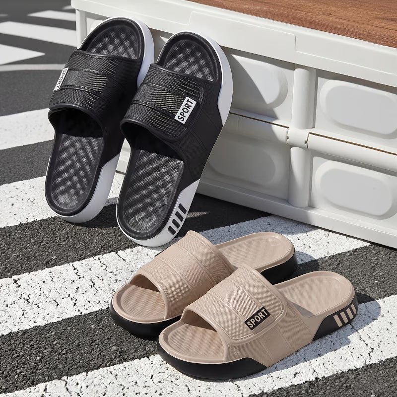 Comfortable, thick-soled, non-slip men's slippers