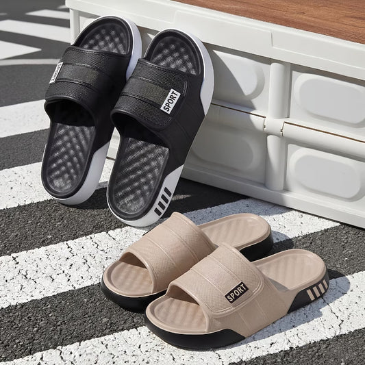 Comfortable, thick-soled, non-slip men's slippers